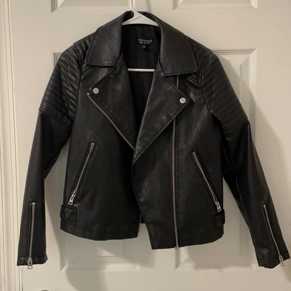 Top shot leather jacket